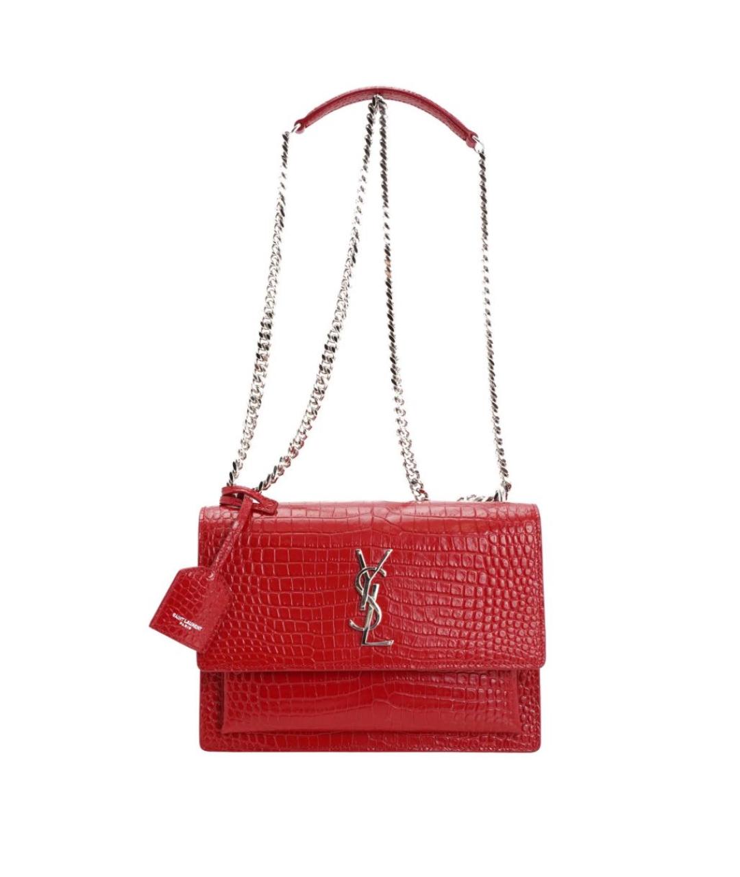 SAINT LAURENT Красная сумка через плечо, фото 1