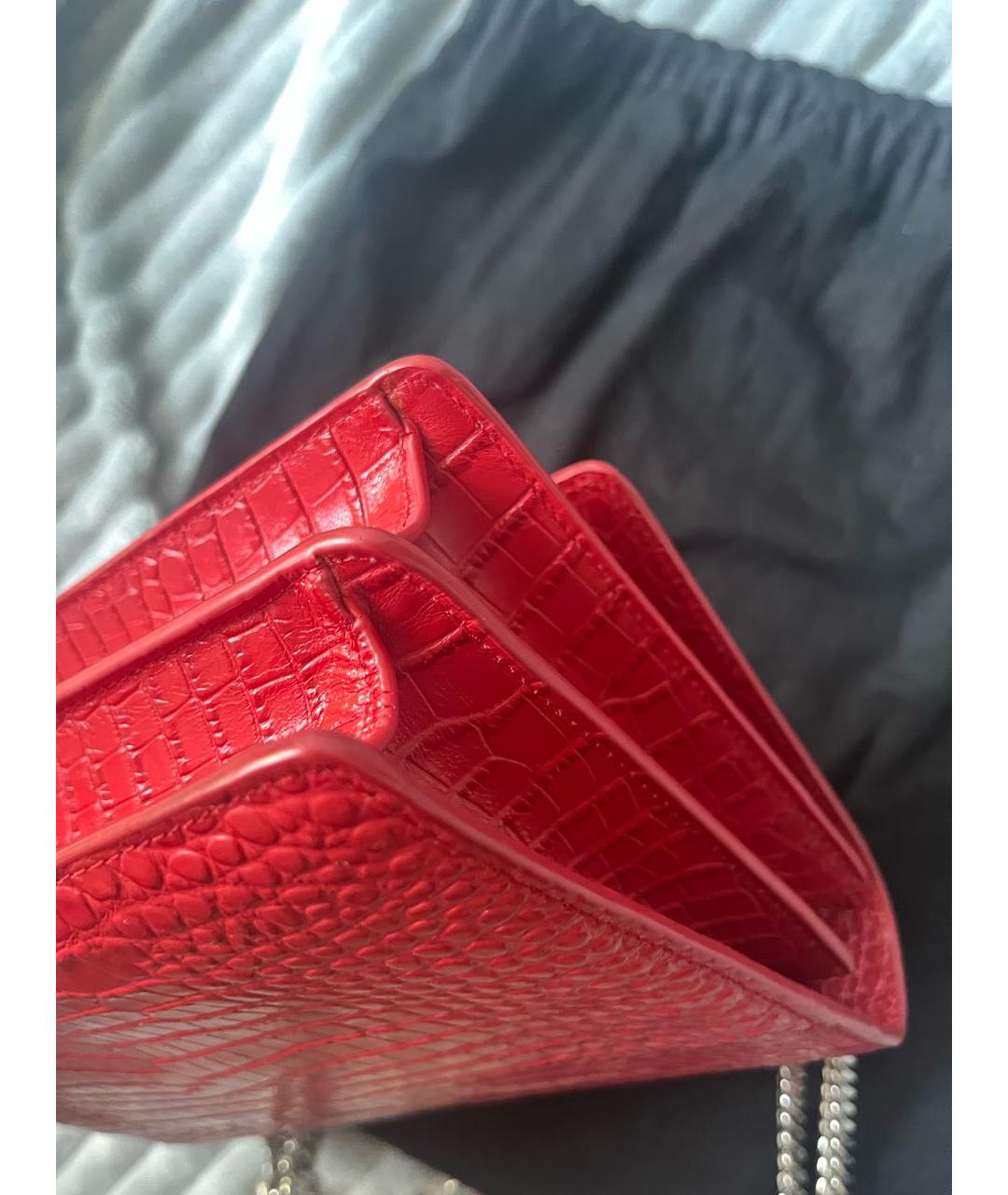 SAINT LAURENT Красная сумка через плечо, фото 5