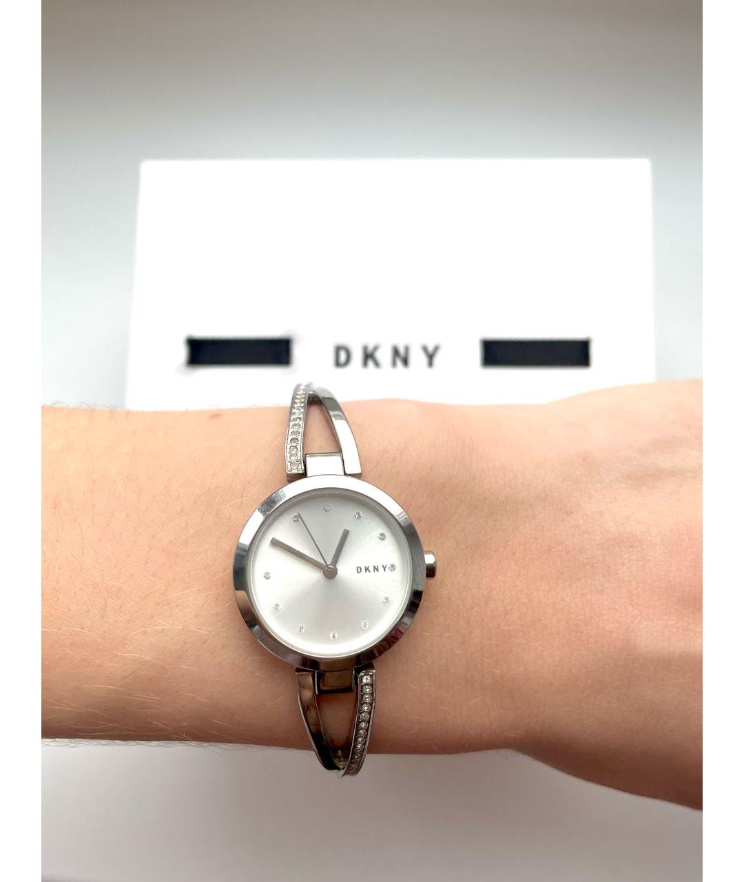 DKNY Серебряные часы, фото 5
