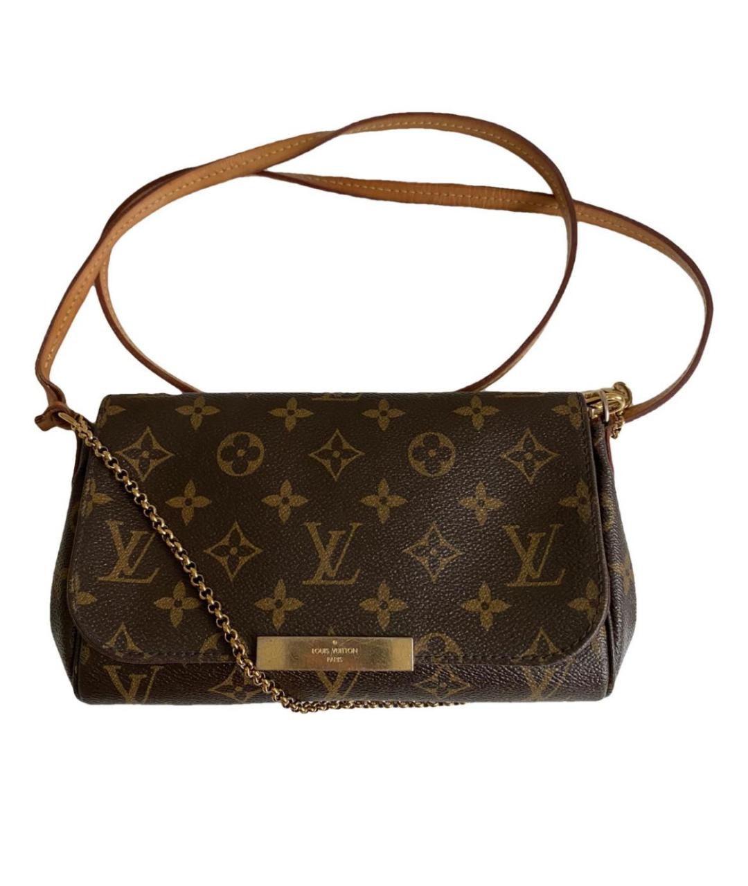 LOUIS VUITTON PRE-OWNED Коричневая сумка через плечо, фото 1