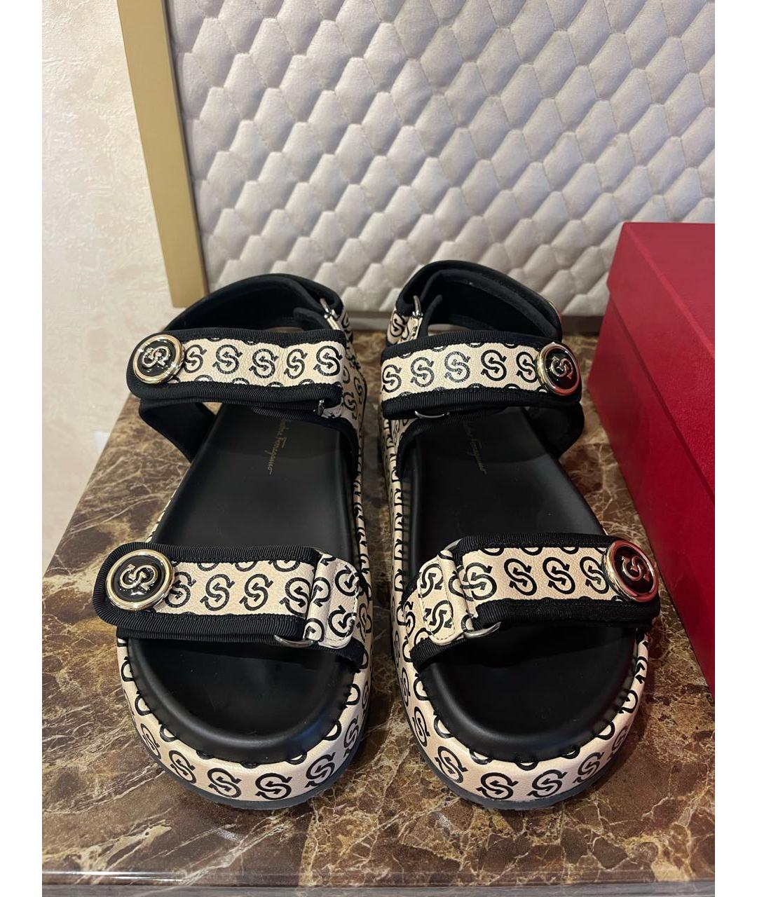 FERRAGAMO Кожаные сандалии, фото 2