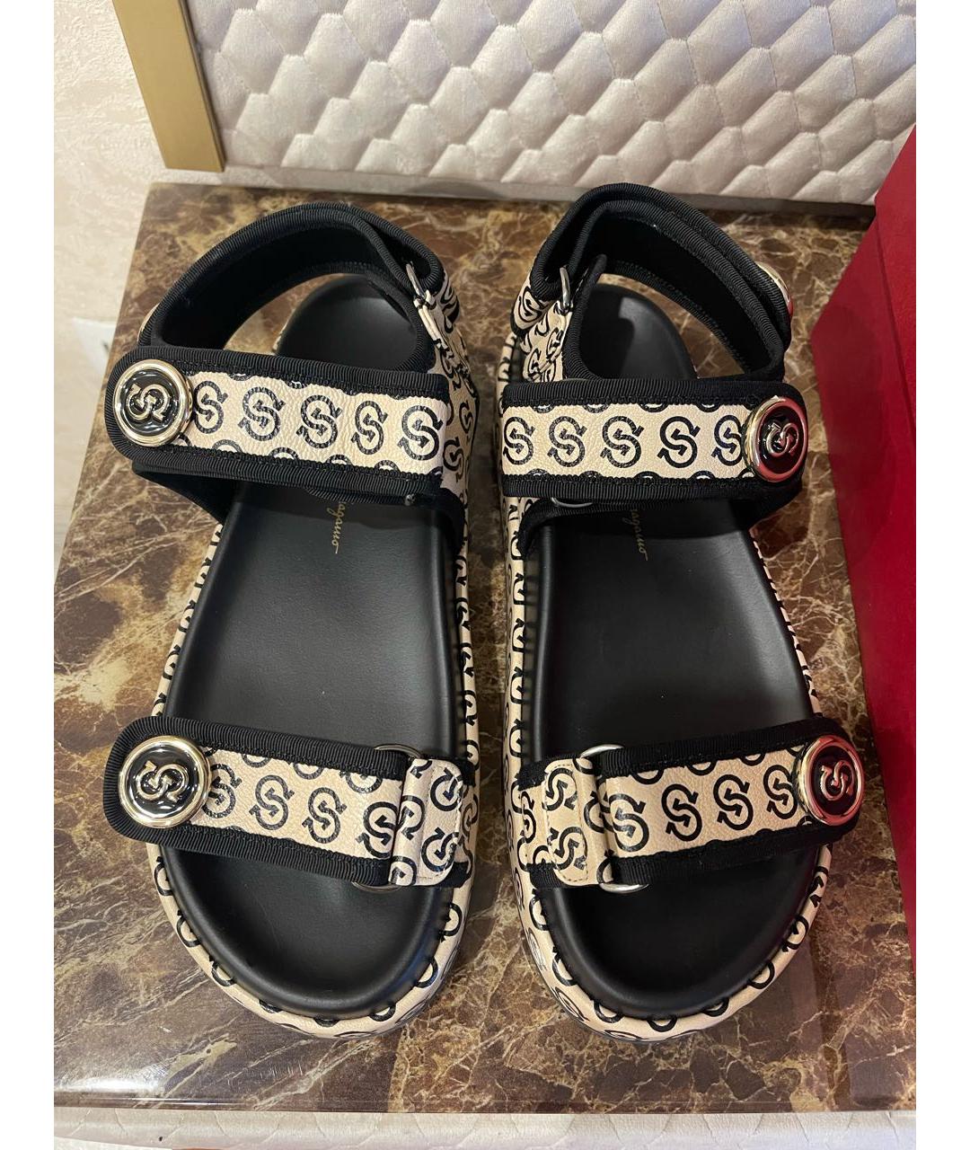 FERRAGAMO Кожаные сандалии, фото 3