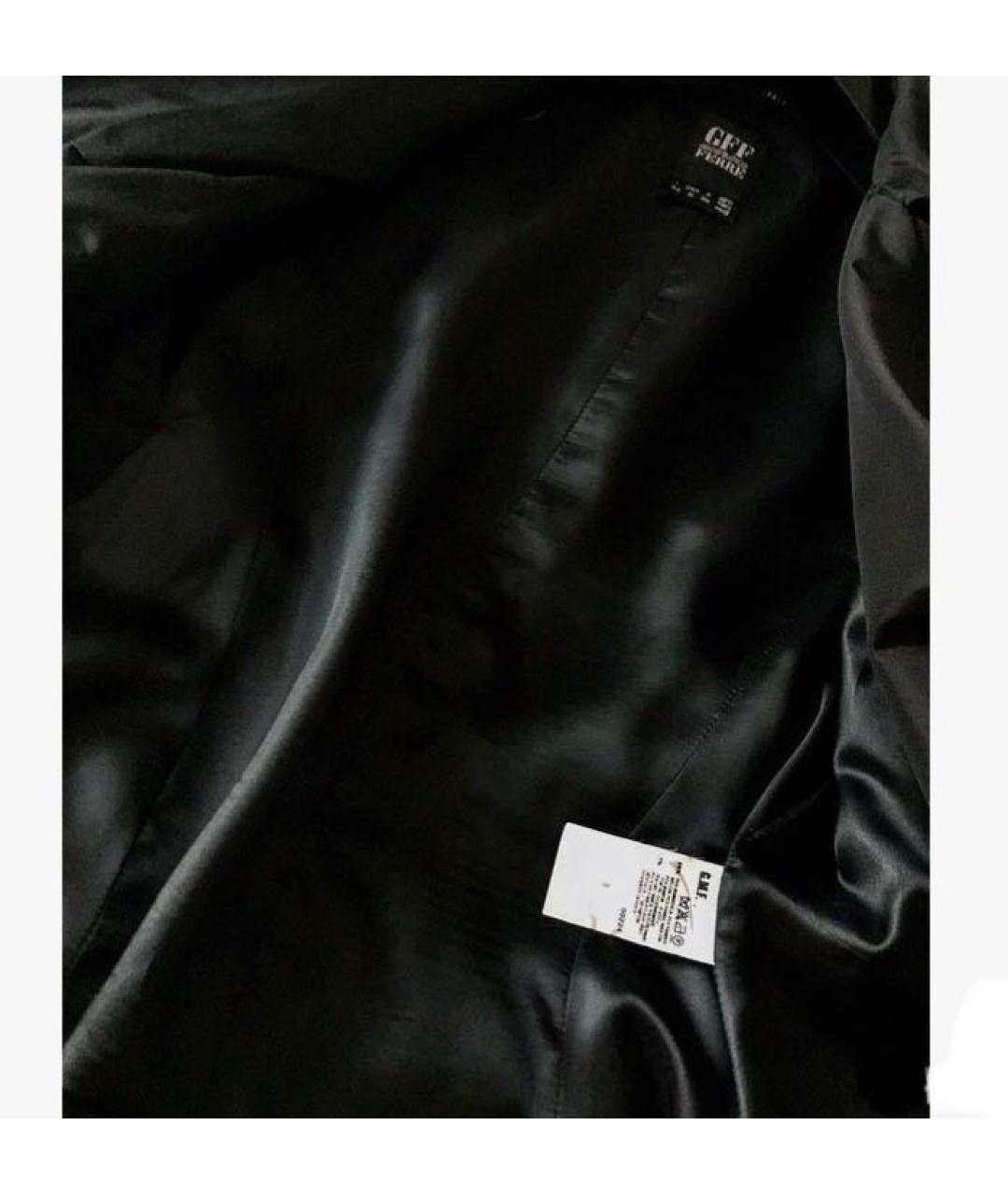 GIANFRANCO FERRE Черное полиамидовое пальто, фото 4