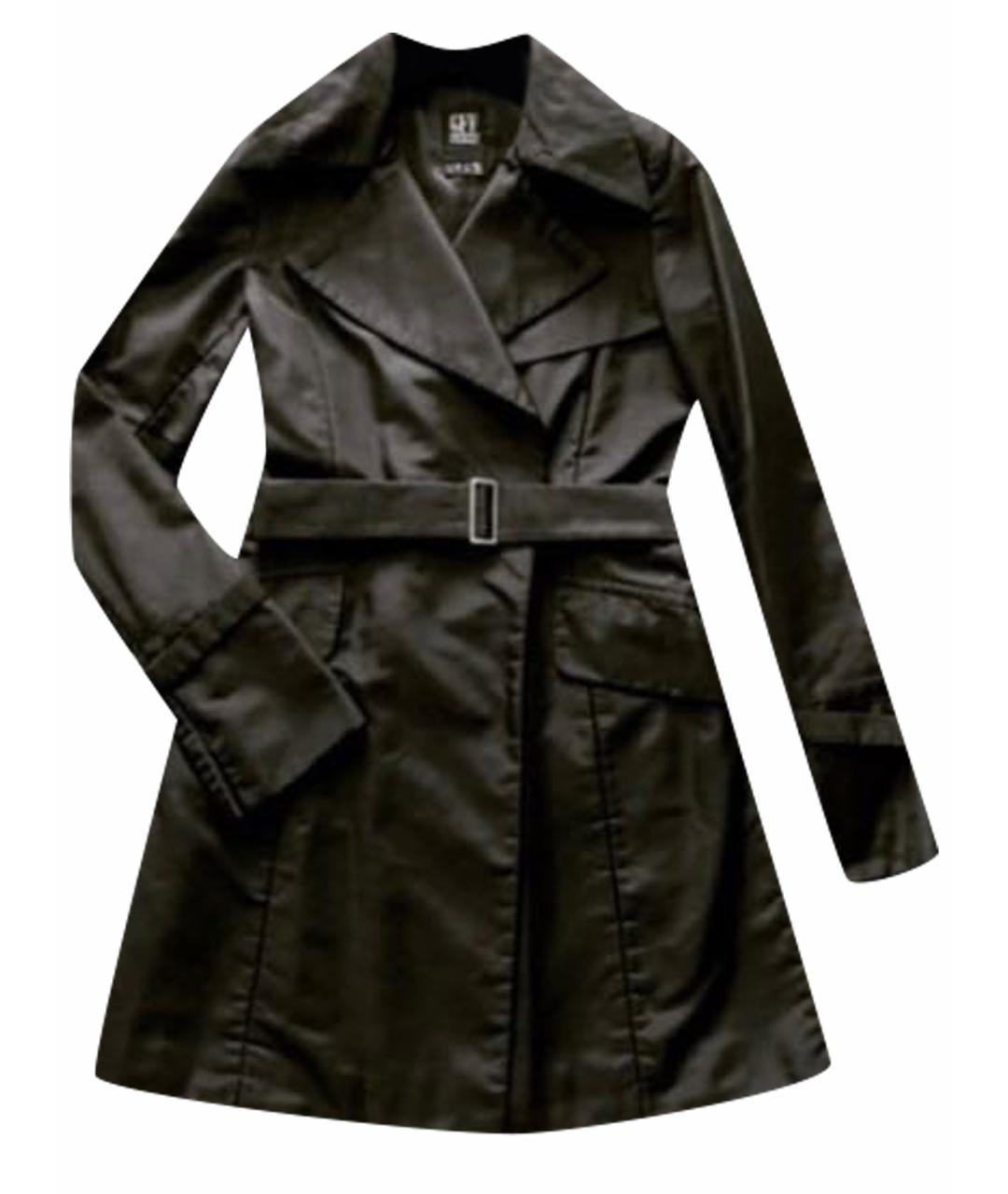 GIANFRANCO FERRE Черное полиамидовое пальто, фото 1