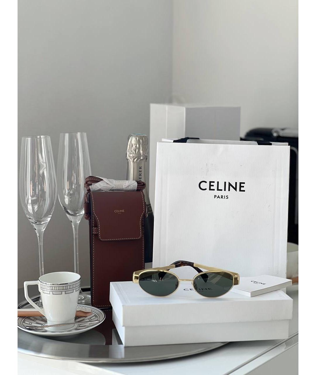 CELINE Черные солнцезащитные очки, фото 3