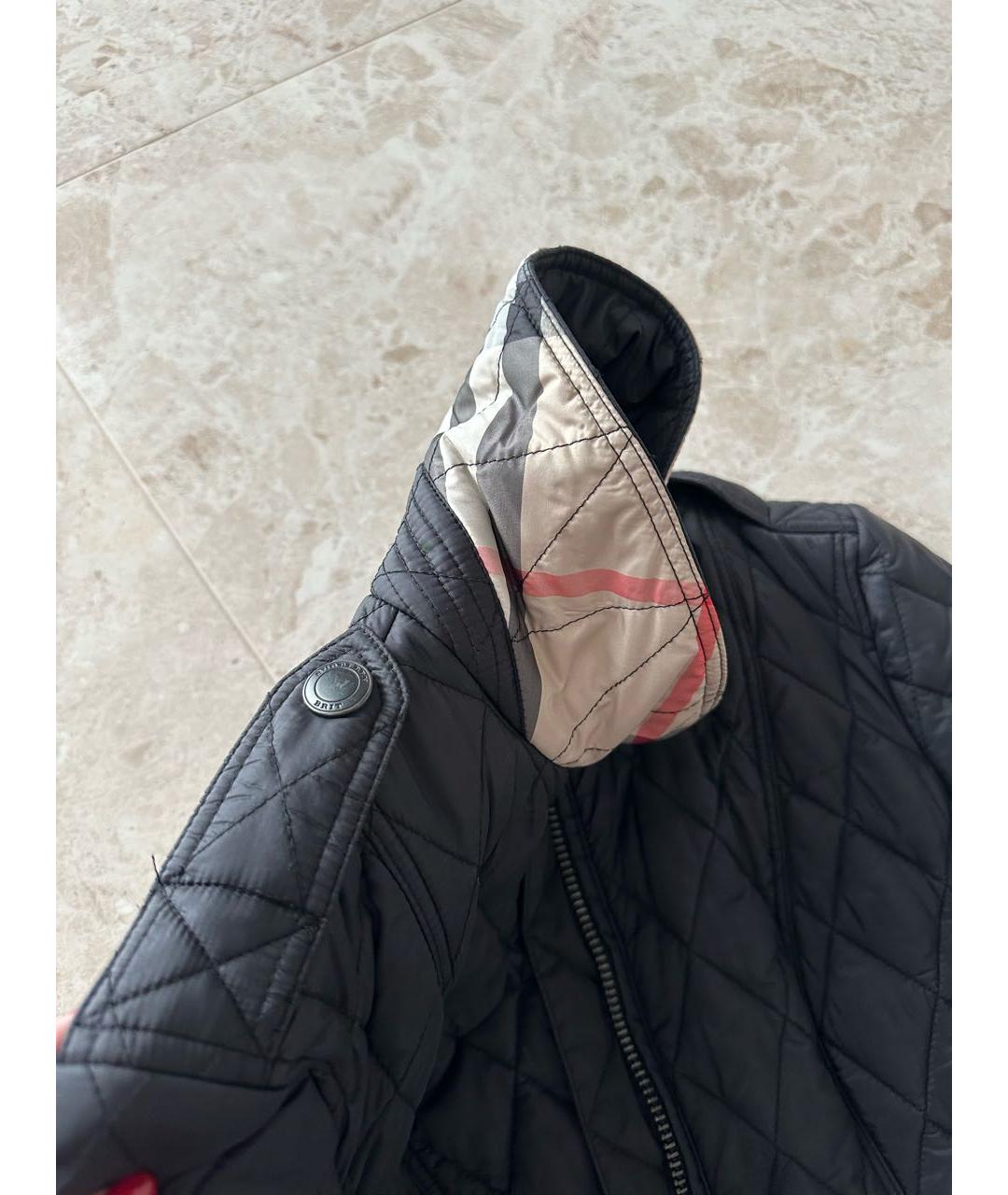 BURBERRY BRIT Черная полиамидовая куртка, фото 4