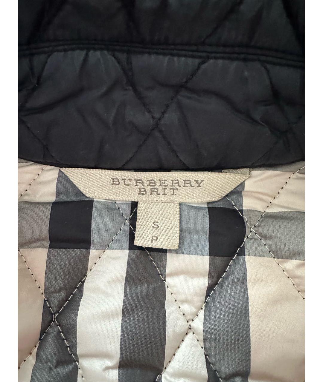 BURBERRY BRIT Черная полиамидовая куртка, фото 3