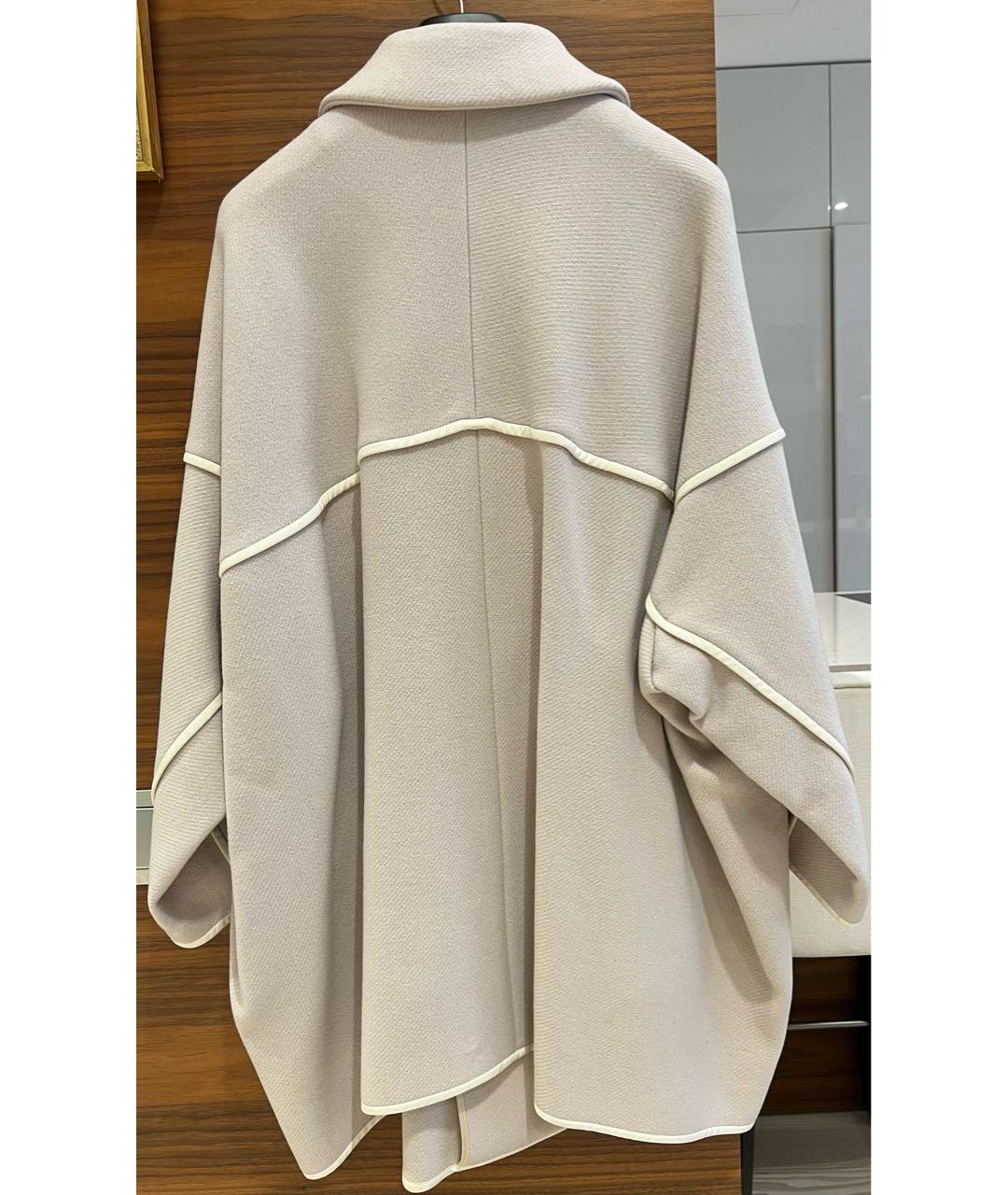 CHLOE Бежевое шерстяное пальто, фото 2