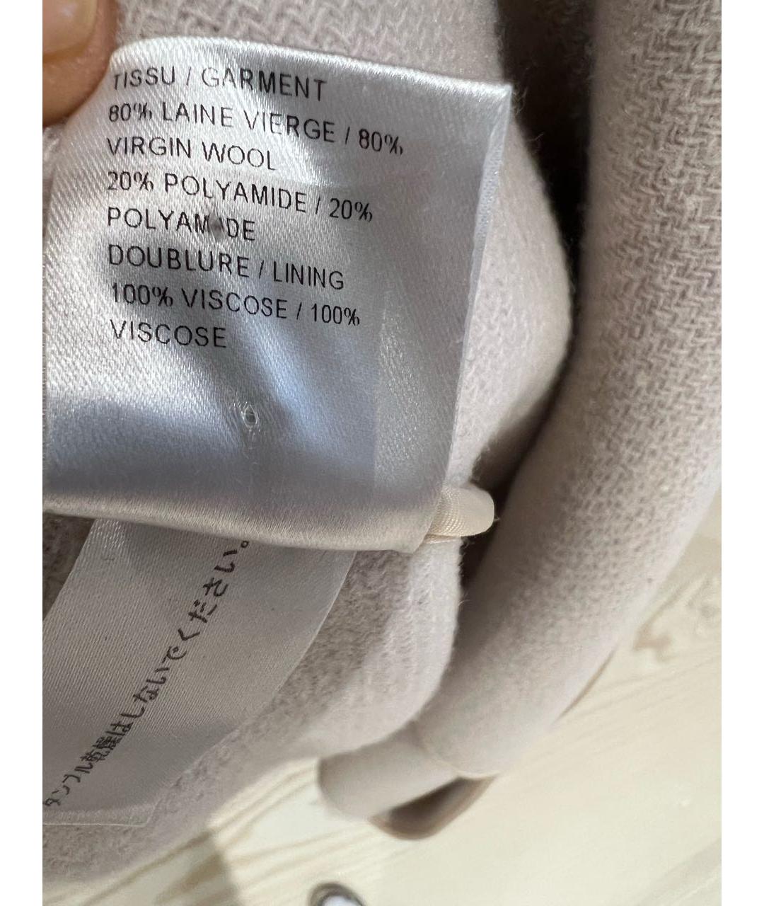 CHLOE Бежевое шерстяное пальто, фото 8