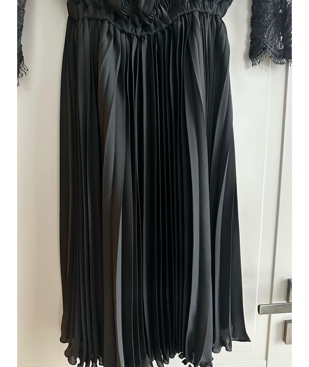 MAURIZIO MIRI Черное полиэстеровое коктейльное платье, фото 5