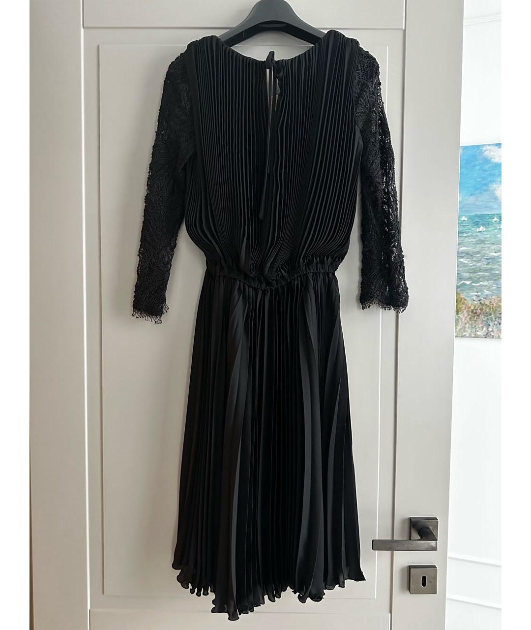MAURIZIO MIRI Черное полиэстеровое коктейльное платье, фото 4