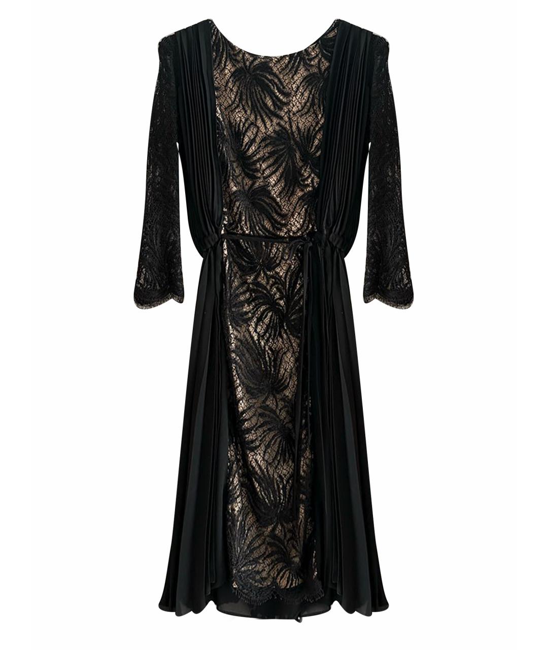 MAURIZIO MIRI Черное полиэстеровое коктейльное платье, фото 1