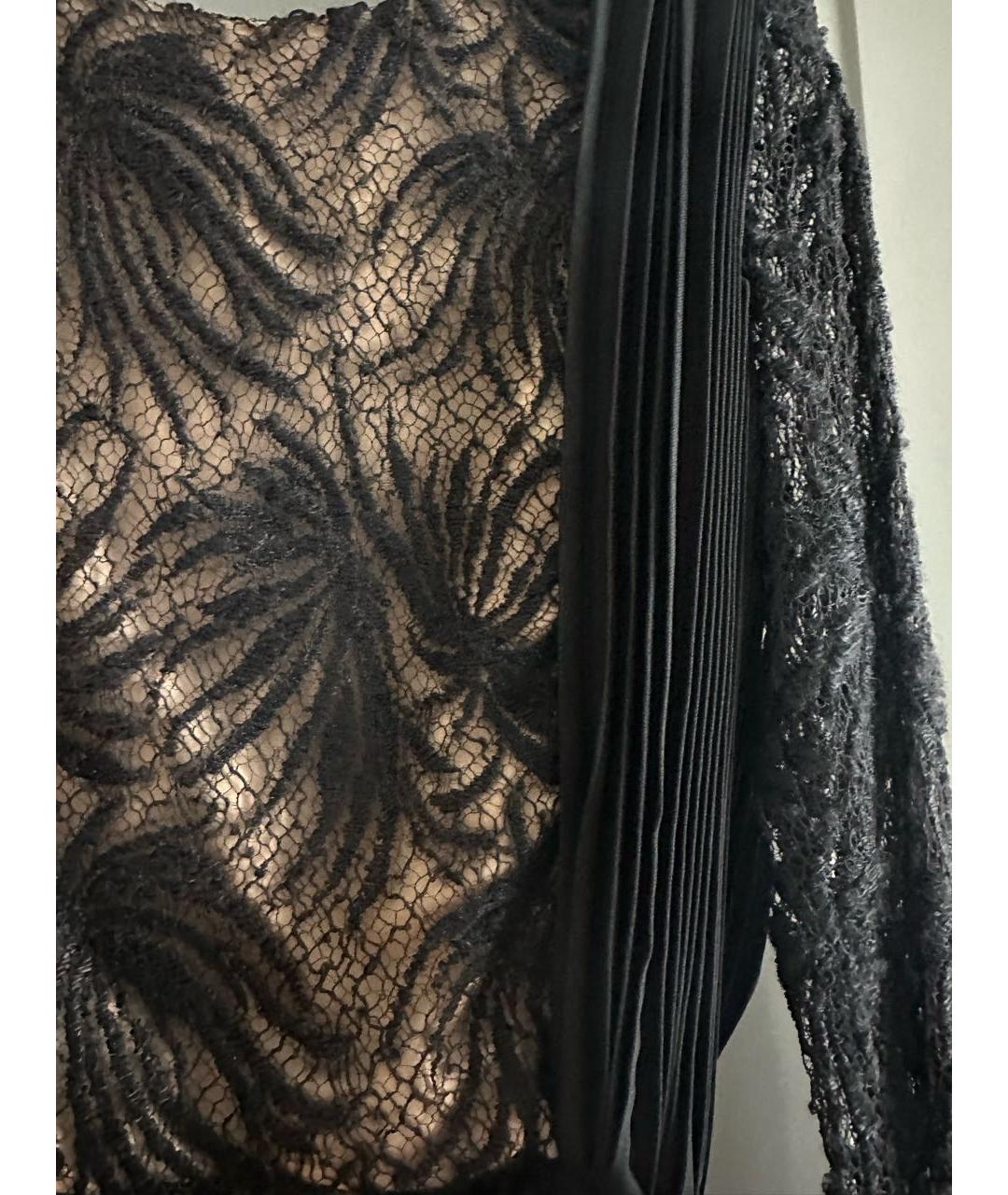 MAURIZIO MIRI Черное полиэстеровое коктейльное платье, фото 3