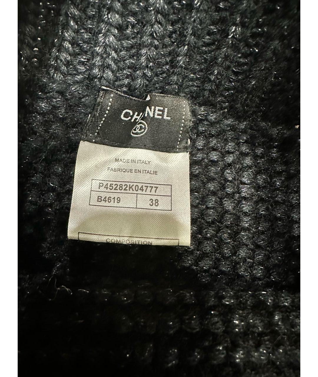 CHANEL PRE-OWNED Черная хлопковая юбка мини, фото 3