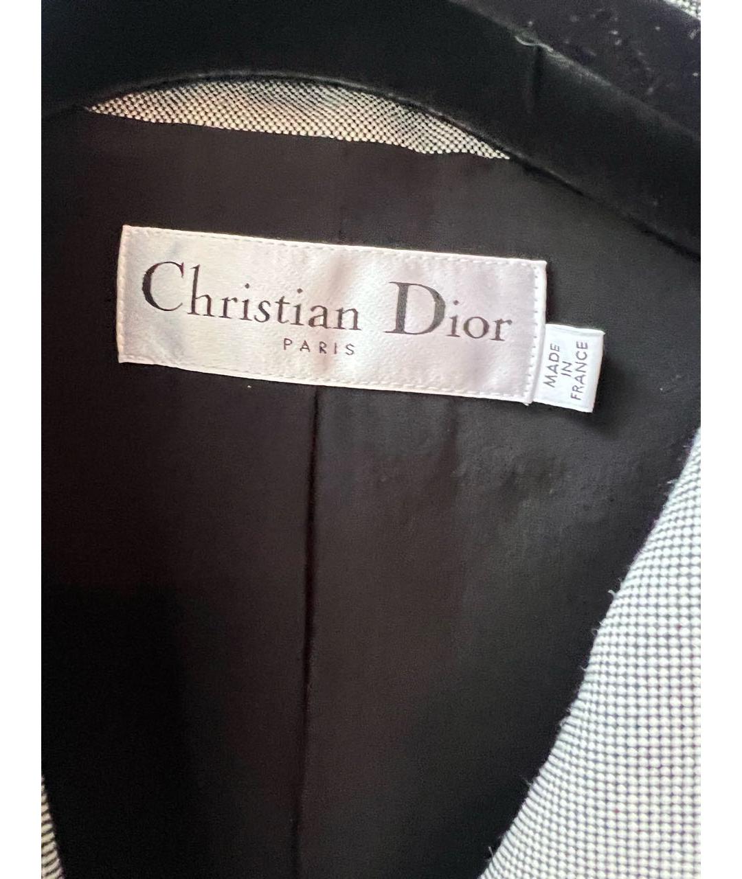 CHRISTIAN DIOR Серый костюм с брюками, фото 6