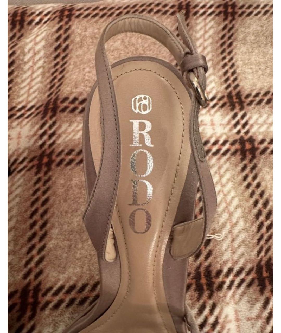 rodo Бежевые текстильные туфли, фото 3