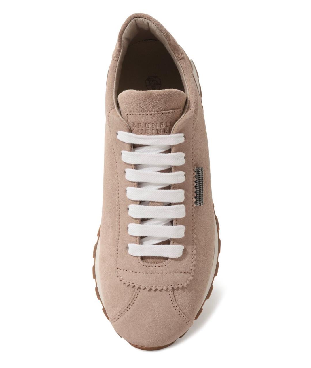 BRUNELLO CUCINELLI Розовые замшевые кроссовки, фото 2