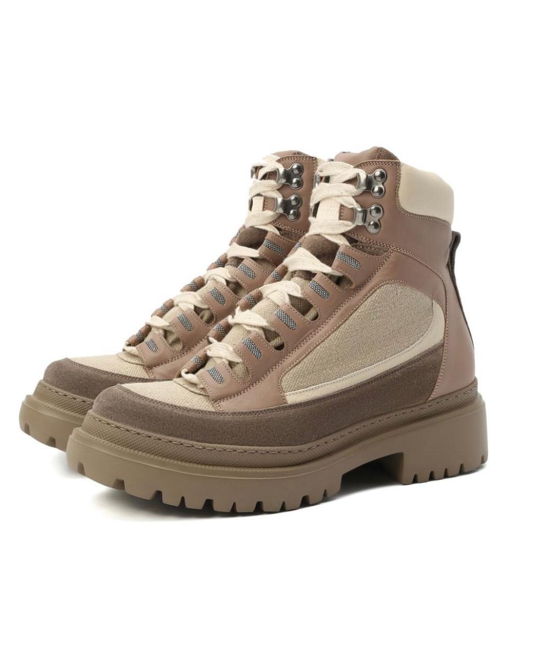 BRUNELLO CUCINELLI Коричневые ботинки, фото 5