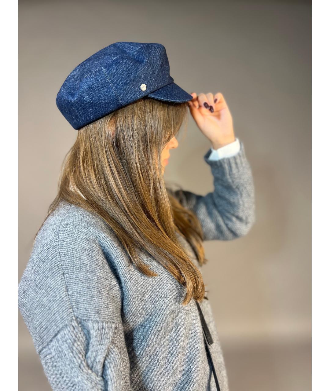 HERMES PRE-OWNED Синяя хлопковая кепка, фото 6