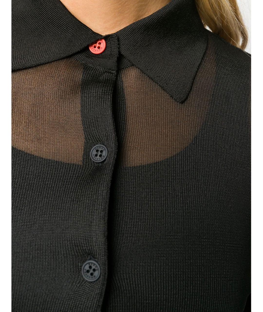 HERON PRESTON Черная вискозная блузы, фото 4
