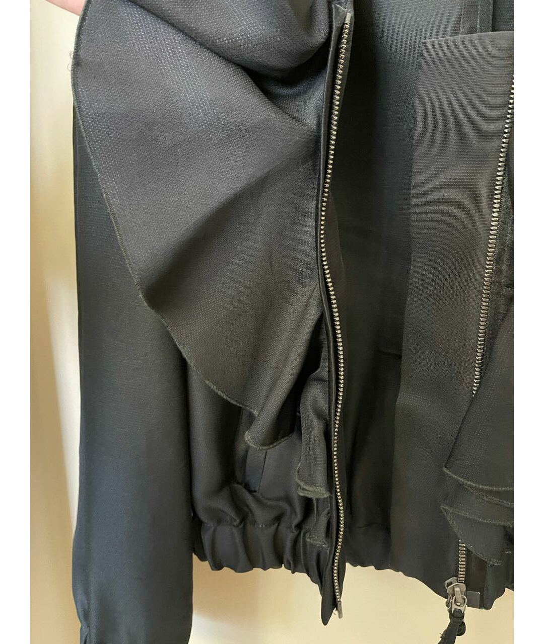 VALENTINO Черная шелковая куртка, фото 7