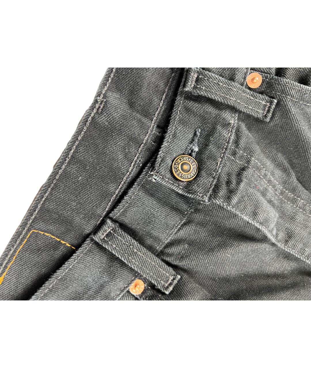 LEVI'S Черные хлопковые джинсы, фото 7