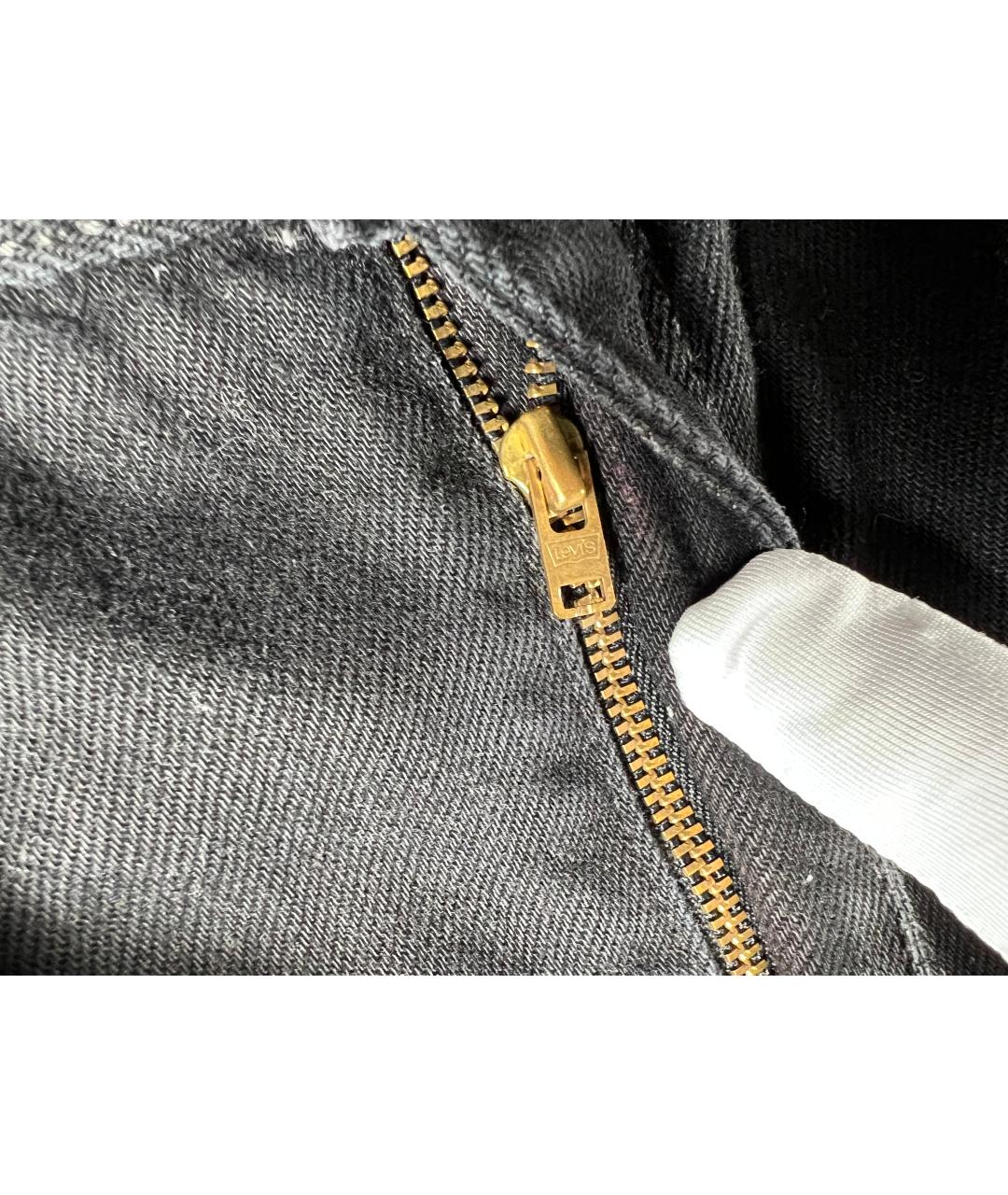 LEVI'S Черные хлопковые джинсы, фото 8