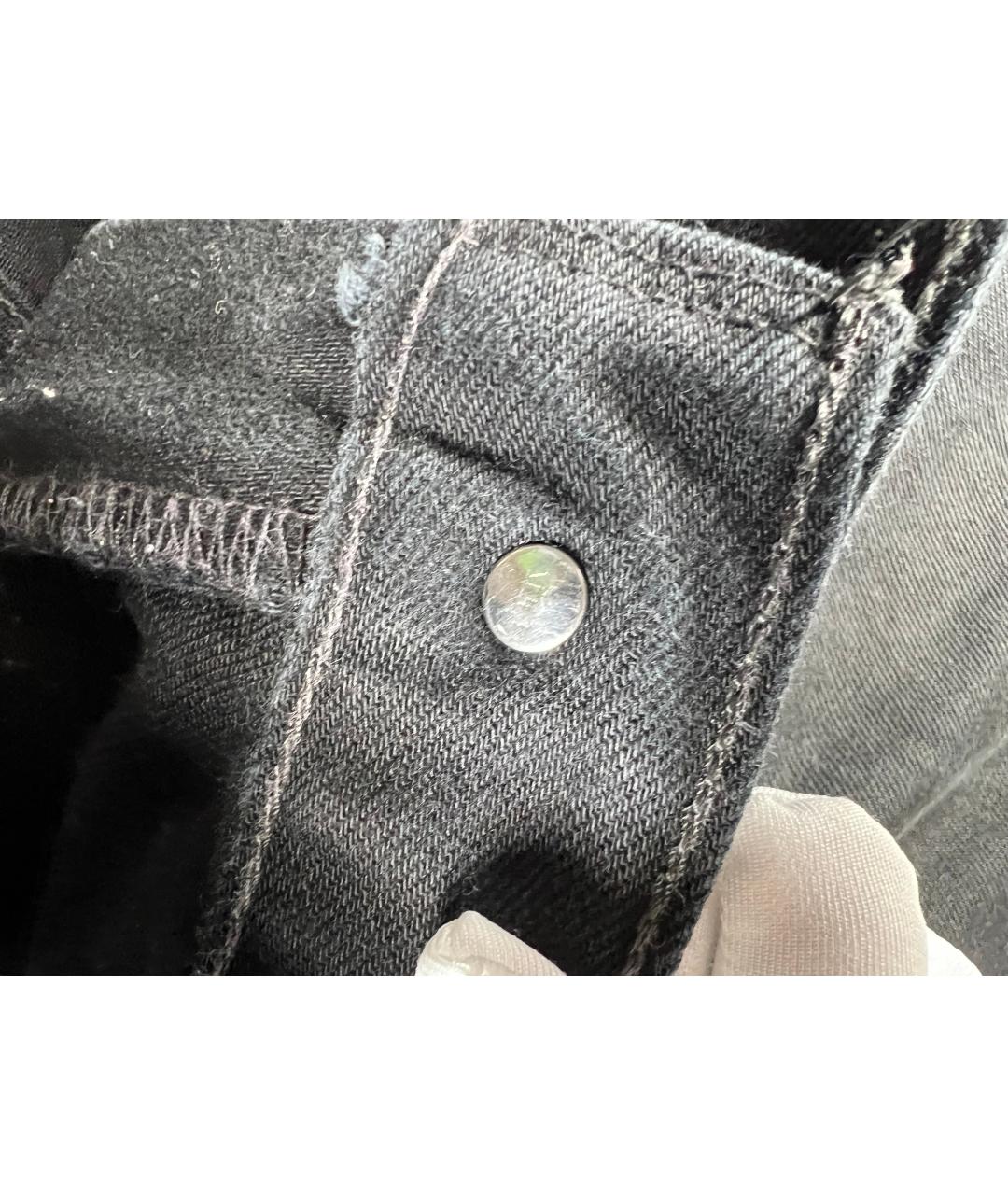 LEVI'S Черные хлопковые джинсы, фото 9