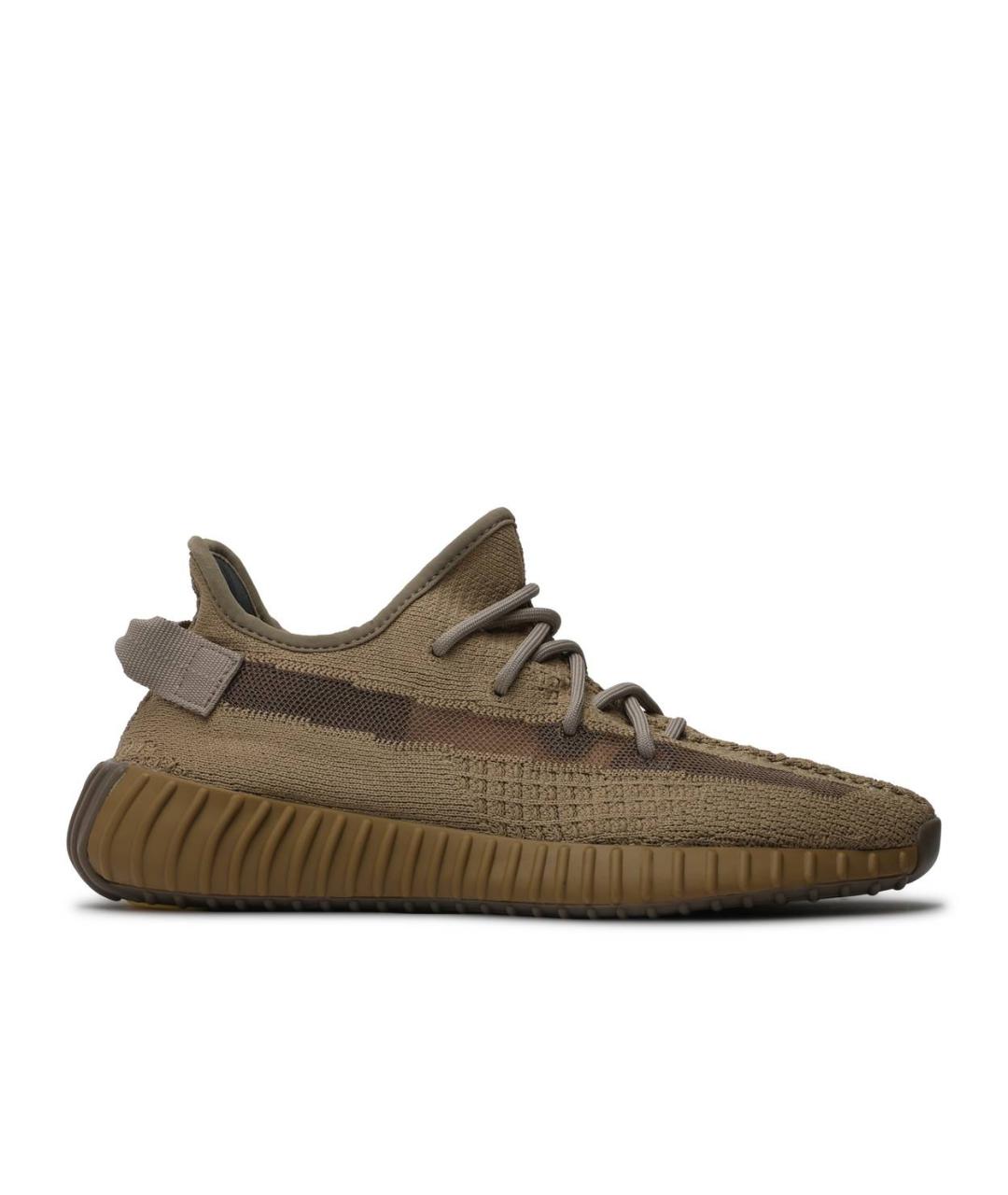 ADIDAS YEEZY Хаки текстильные кроссовки, фото 2