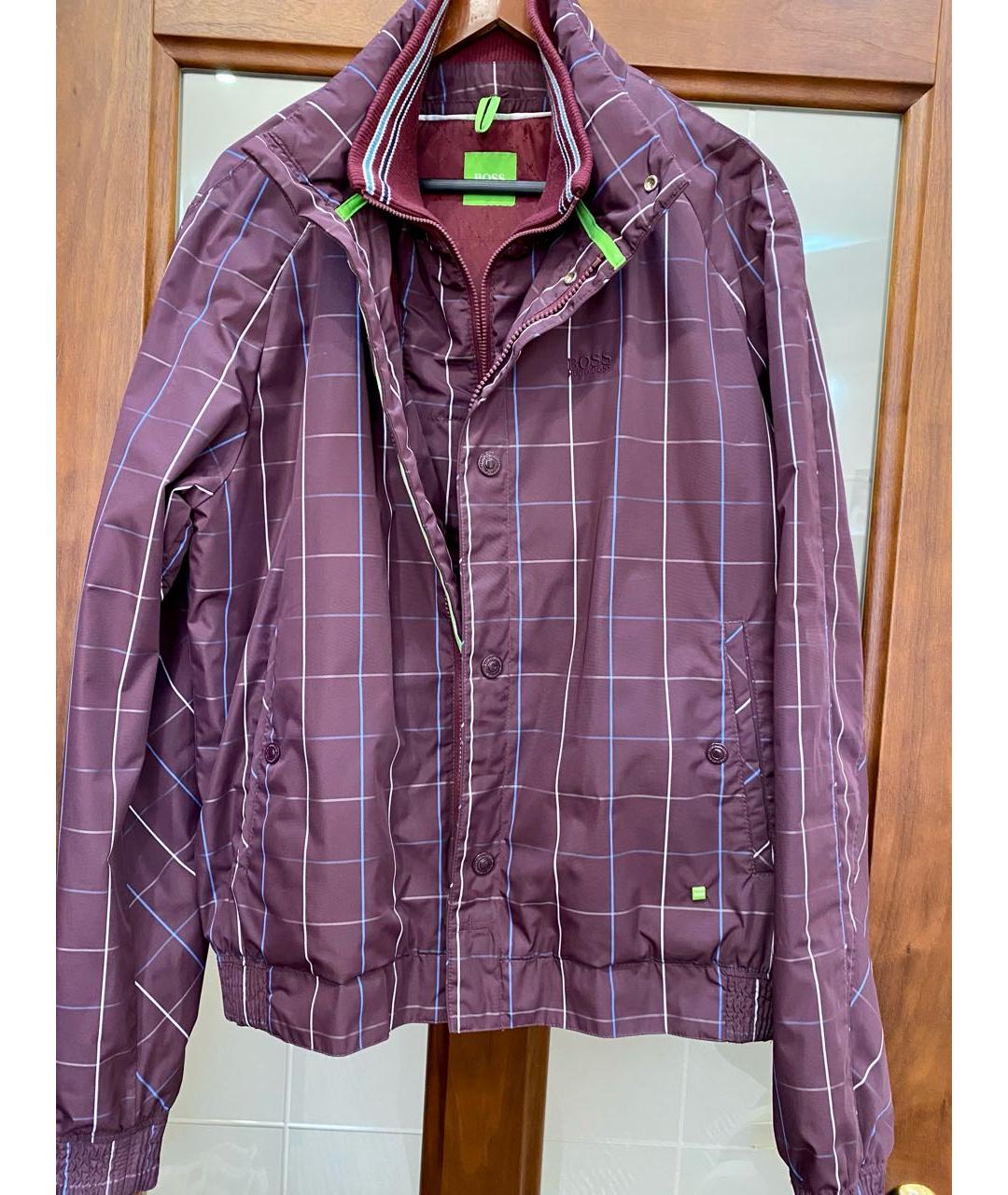 HUGO BOSS Бордовая полиамидовая куртка, фото 5