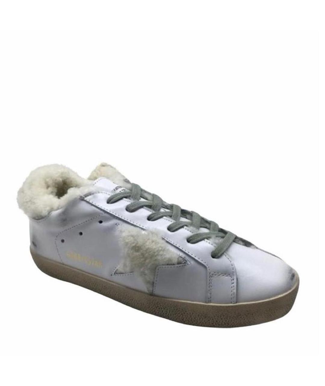 GOLDEN GOOSE DELUXE BRAND Белые кожаные кроссовки, фото 1