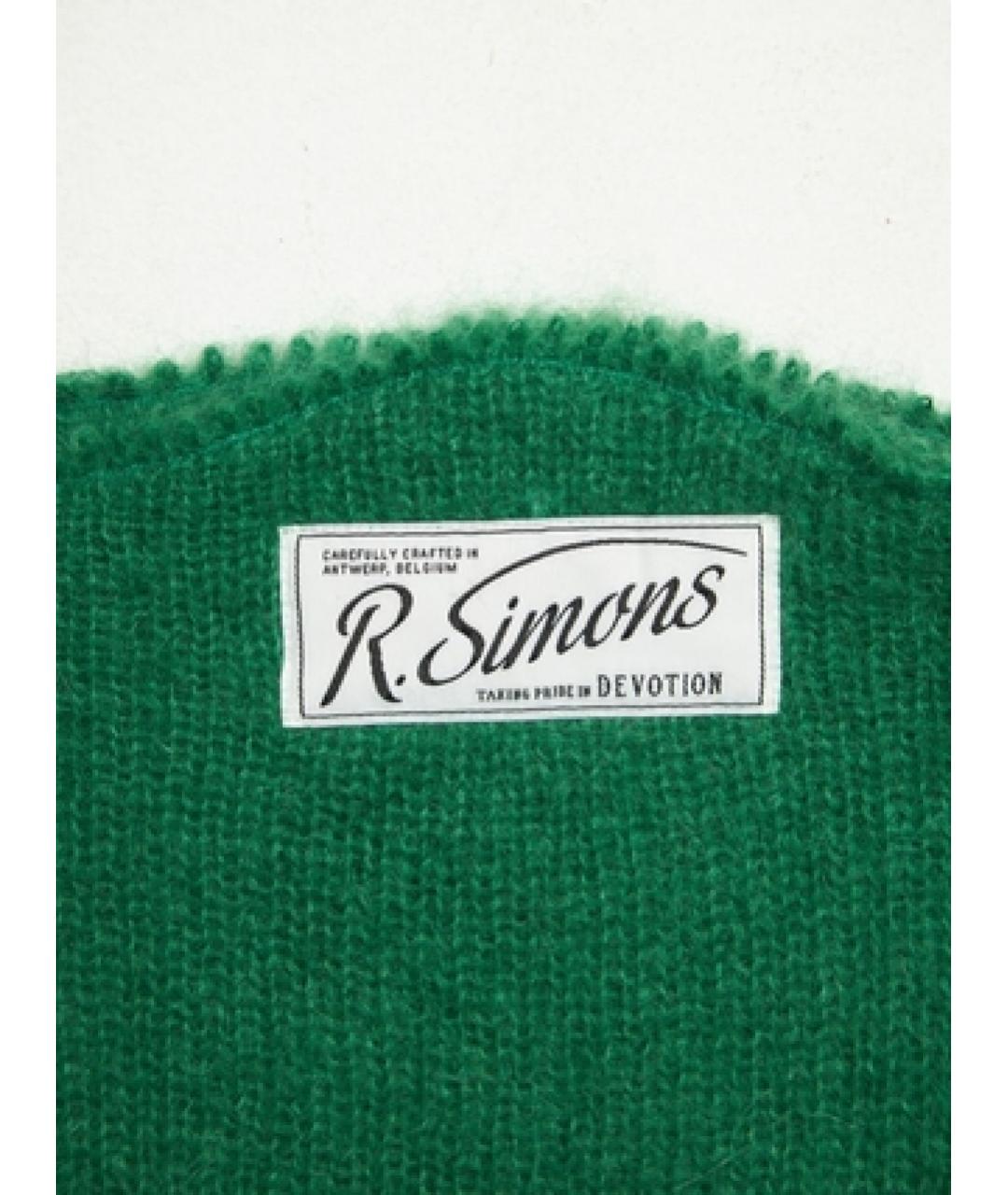 RAF SIMONS Зеленый шерстяной джемпер / свитер, фото 4