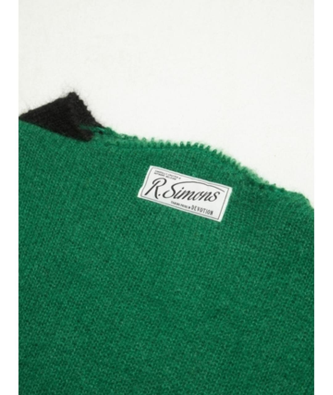 RAF SIMONS Зеленый шерстяной джемпер / свитер, фото 3