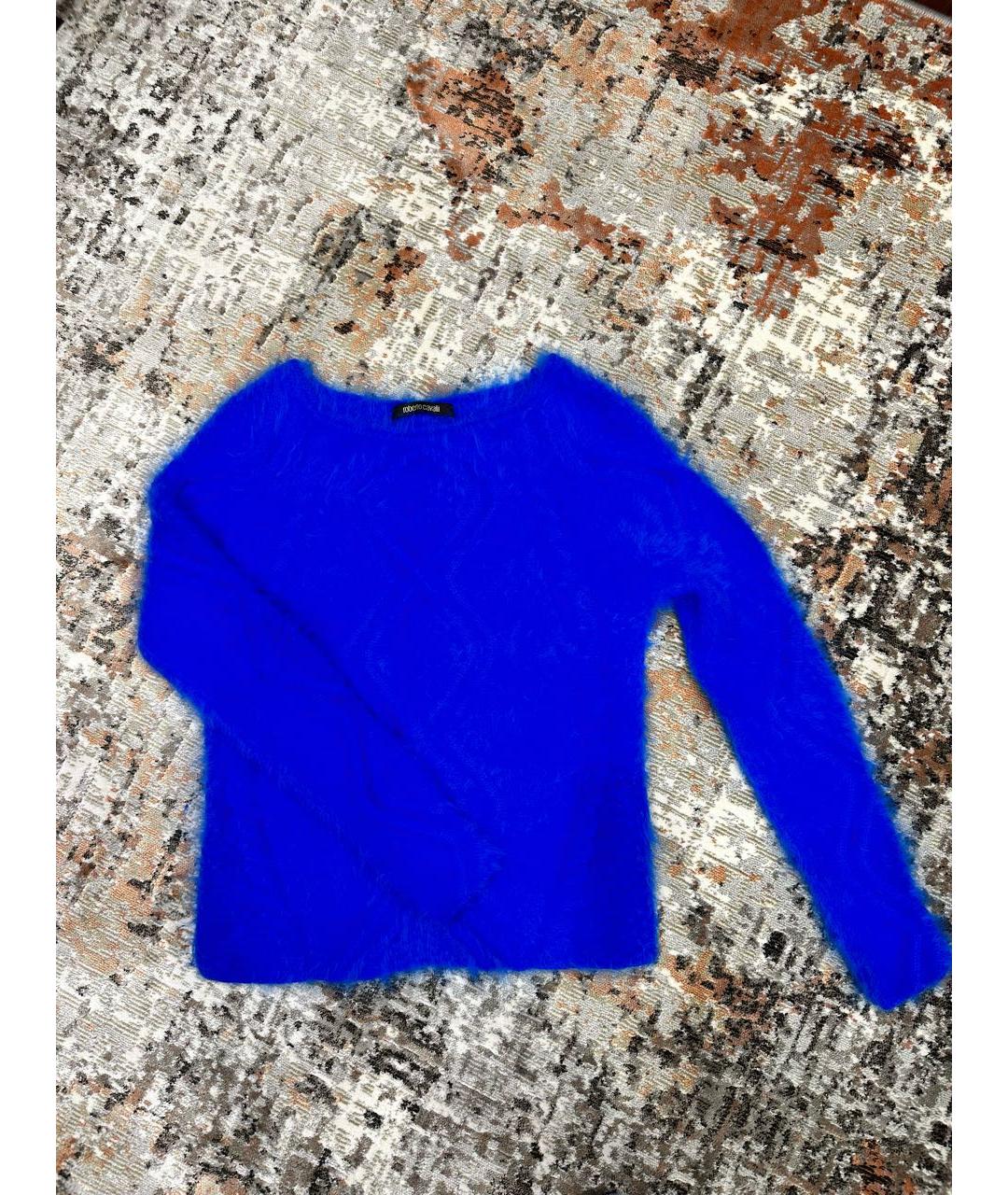 ROBERTO CAVALLI Синий джемпер / свитер, фото 3