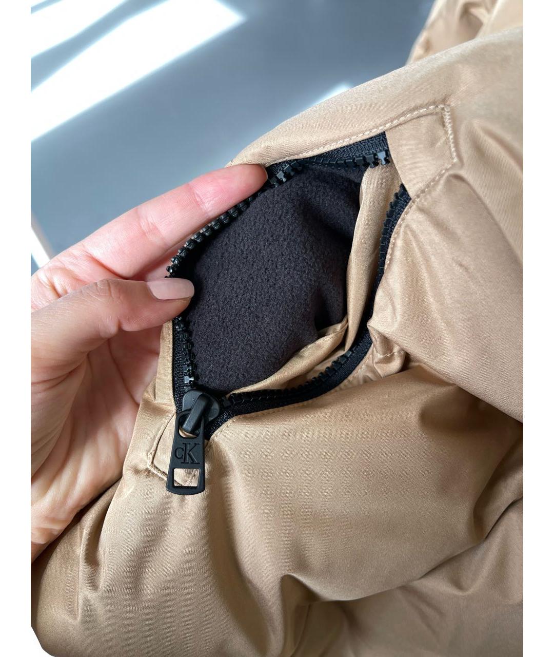 CALVIN KLEIN Бежевая куртка, фото 6