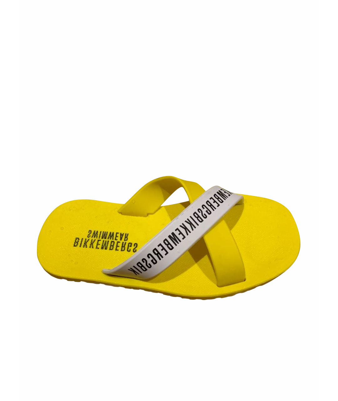BIKKEMBERGS Желтые резиновые сандалии и шлепанцы, фото 1