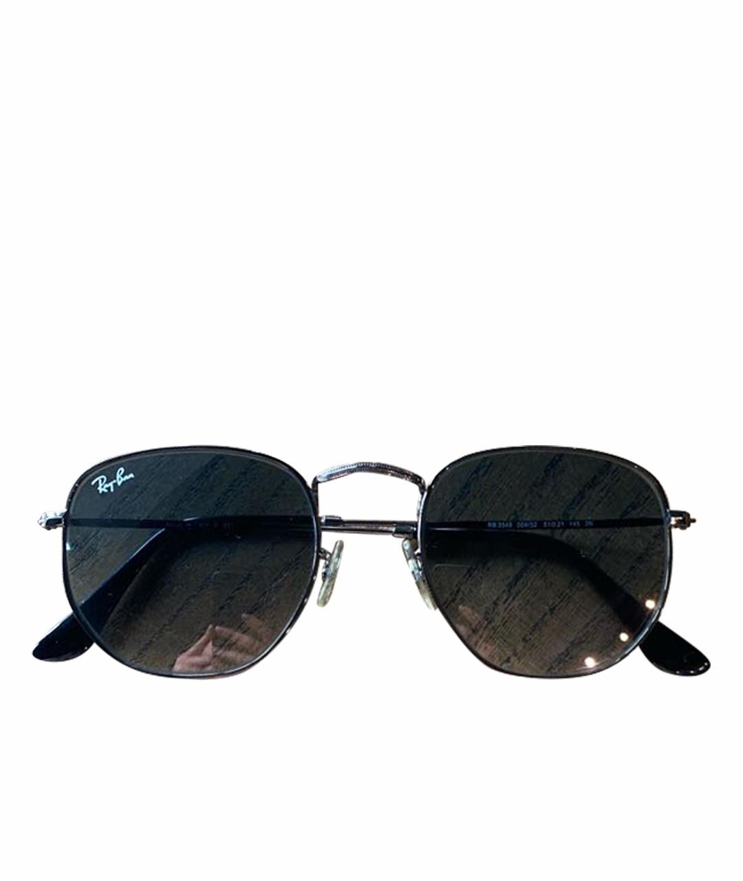 RAY BAN Серые металлические солнцезащитные очки, фото 1