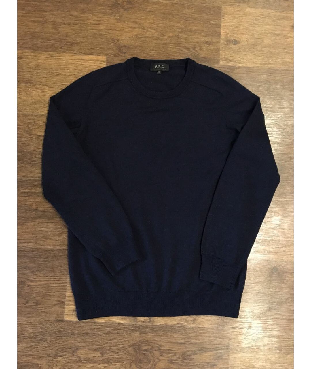 A.P.C. Темно-синий шерстяной джемпер / свитер, фото 5