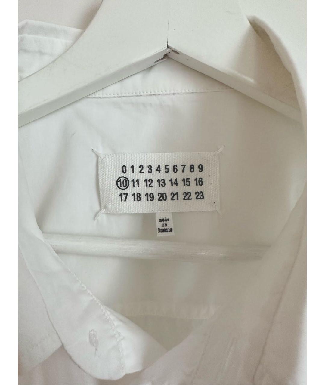 MAISON MARGIELA Белая хлопковая классическая рубашка, фото 3