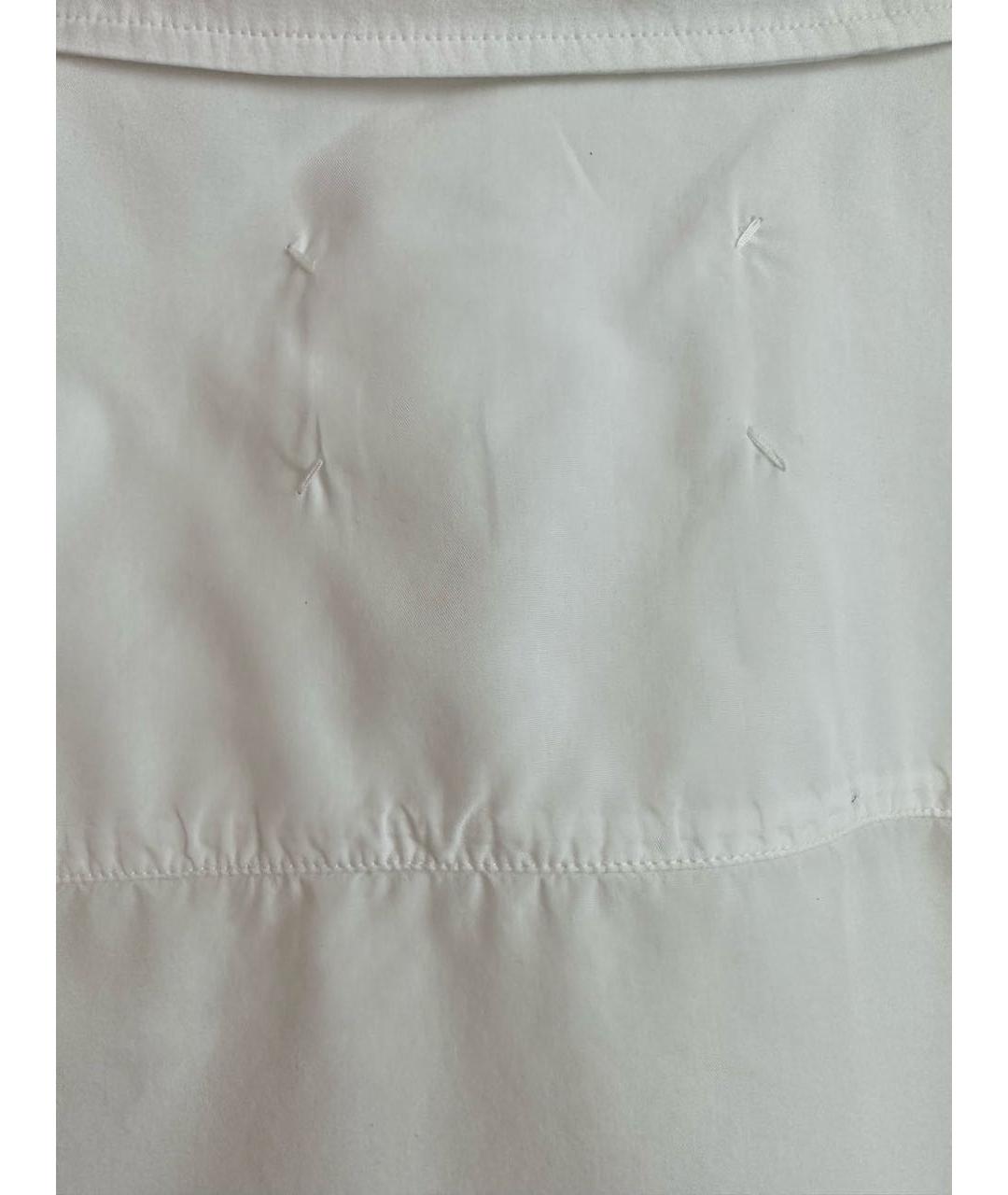 MAISON MARGIELA Белая хлопковая классическая рубашка, фото 4