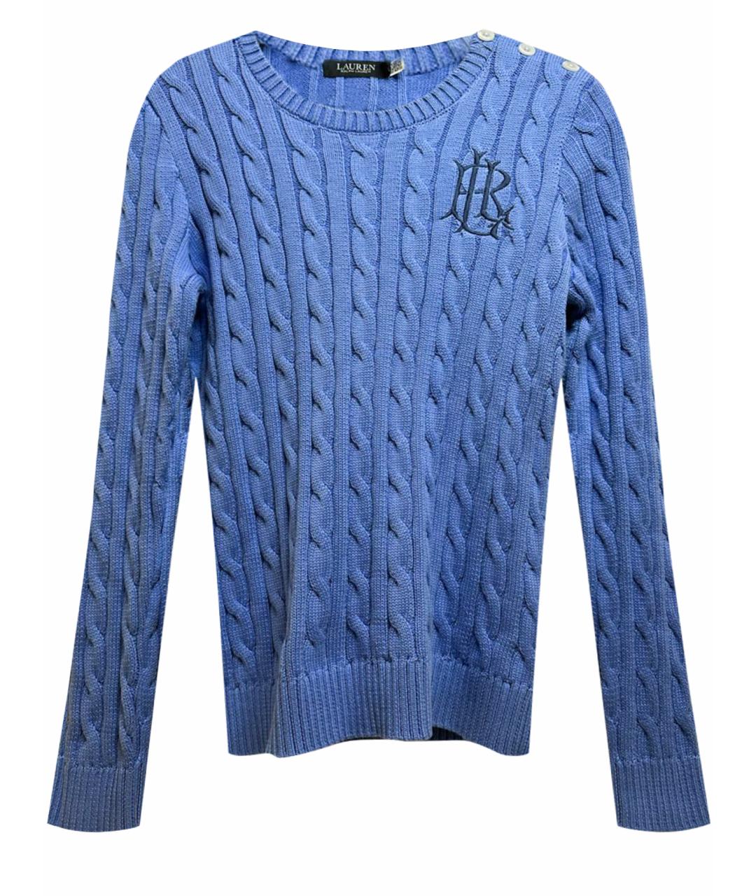 POLO RALPH LAUREN Синий хлопковый джемпер / свитер, фото 1