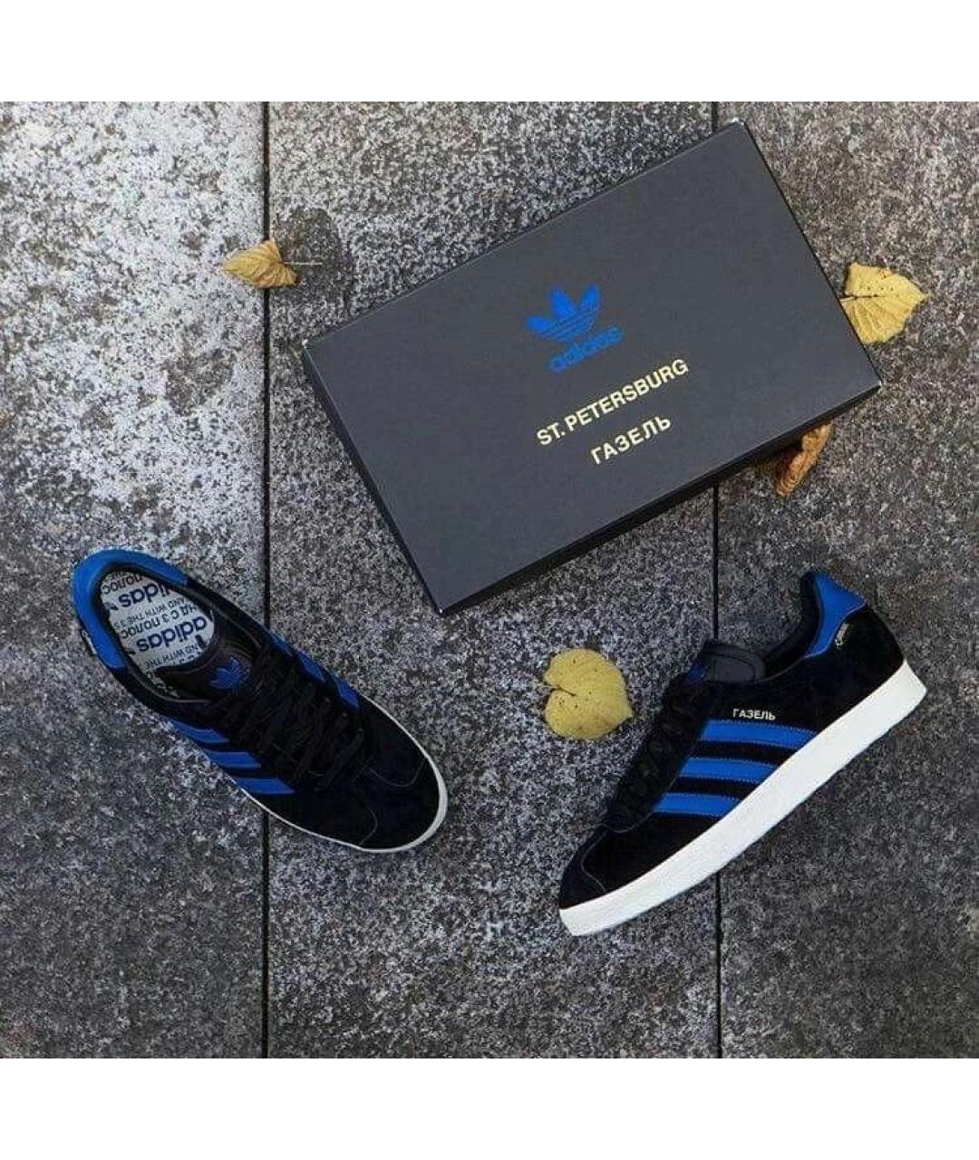 ADIDAS Черные замшевые низкие кроссовки / кеды, фото 5