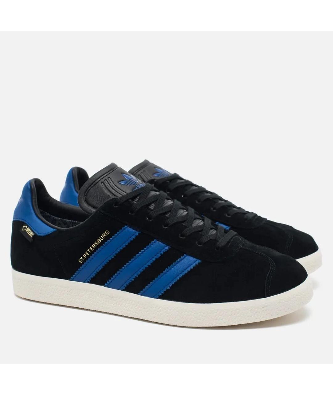 ADIDAS Черные замшевые низкие кроссовки / кеды, фото 2