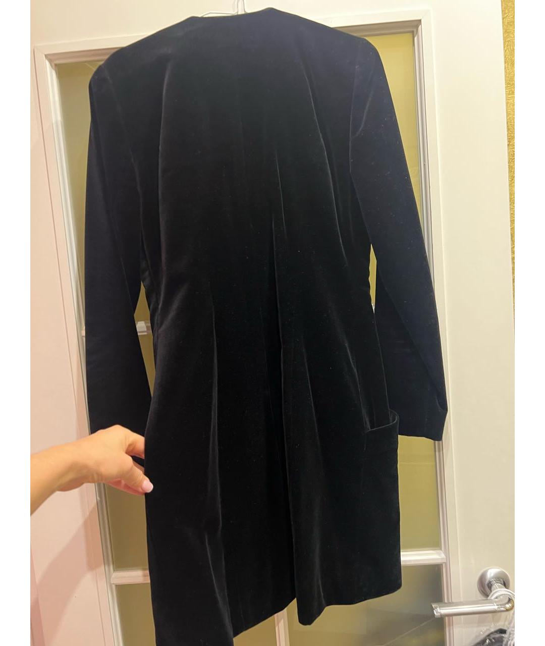 KARL LAGERFELD Черный бархатный жакет/пиджак, фото 2
