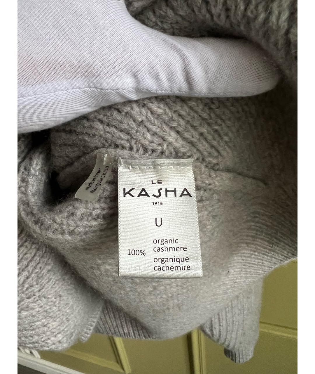 LE KASHA Серый кашемировый джемпер / свитер, фото 8