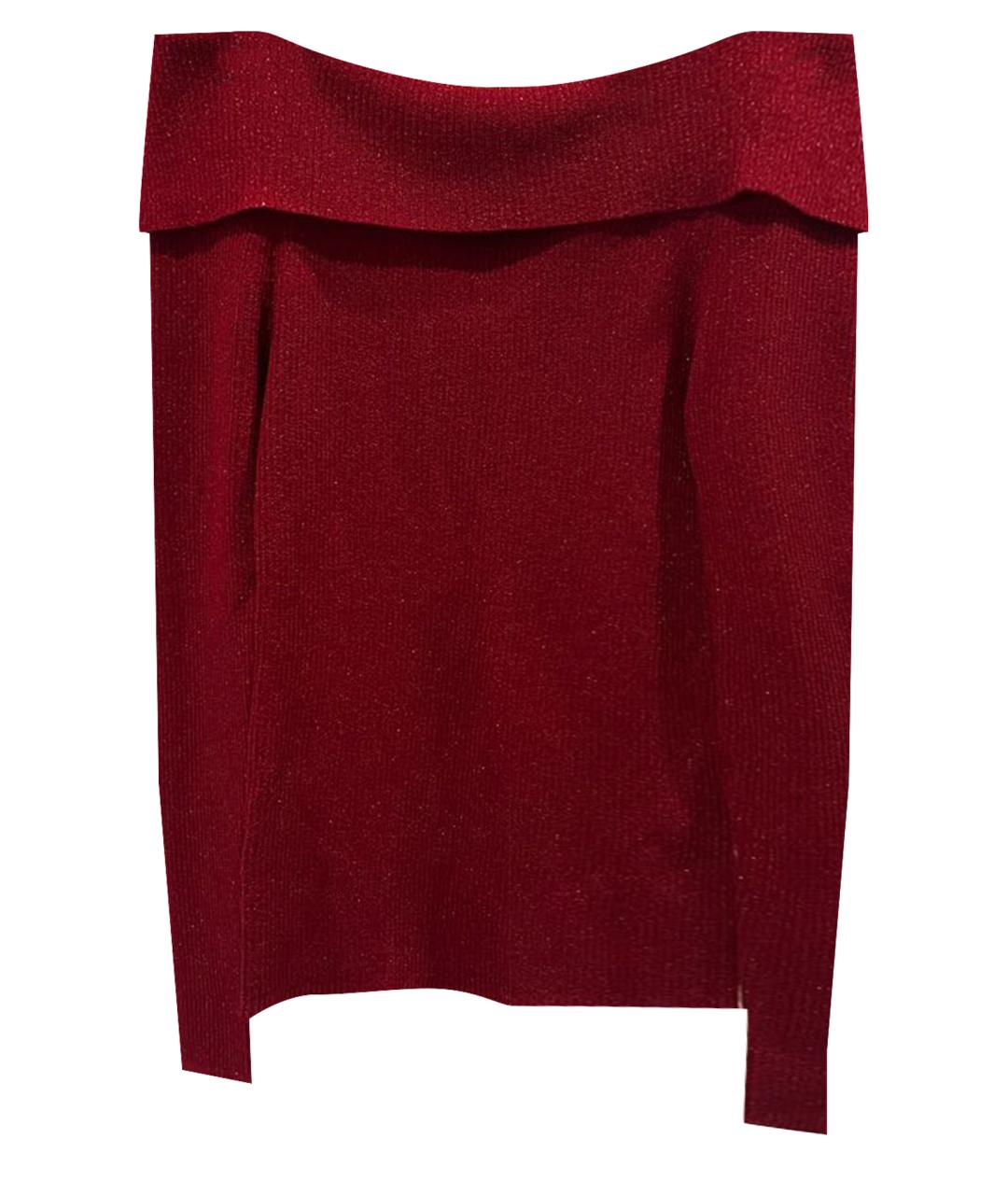 P.A.R.O.S.H. Бордовый шерстяной джемпер / свитер, фото 1