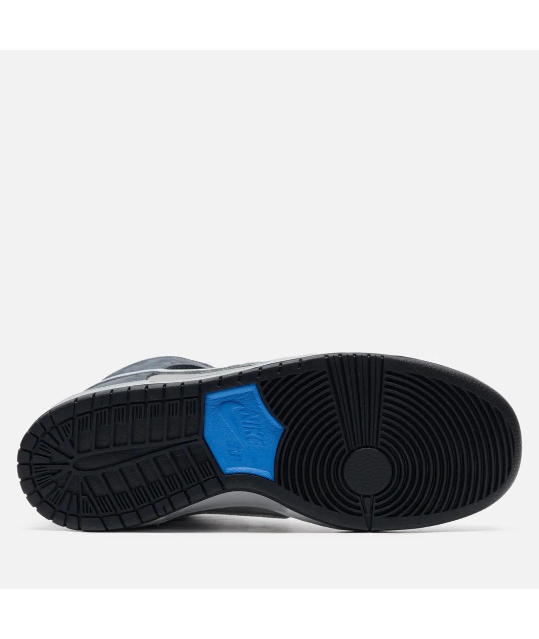 NIKE Серые нубуковые кроссовки, фото 5