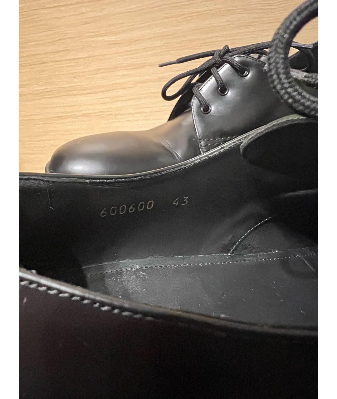 BALENCIAGA Черные кожаные низкие ботинки, фото 5