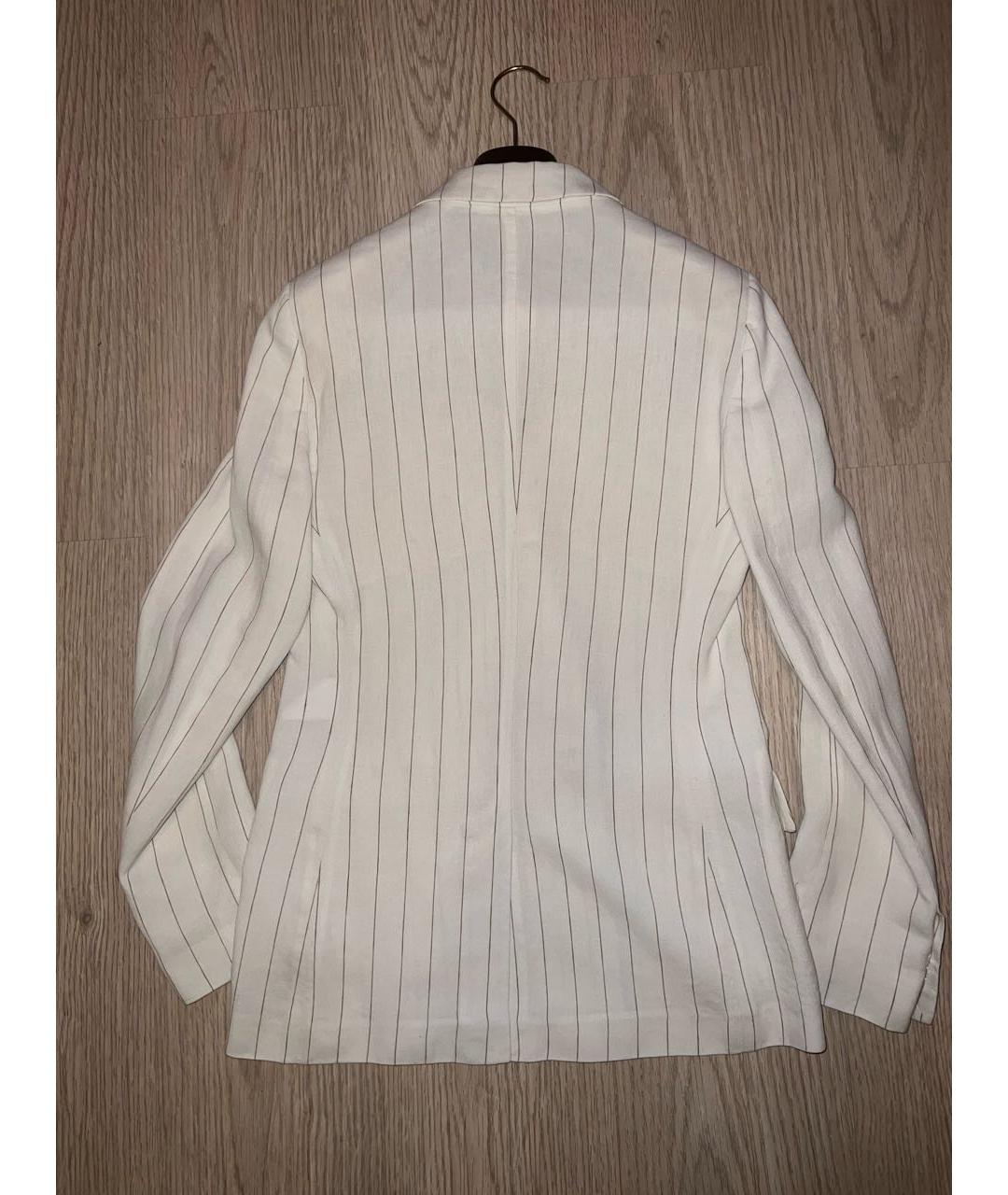 LORO PIANA Белый льняной костюм с брюками, фото 3