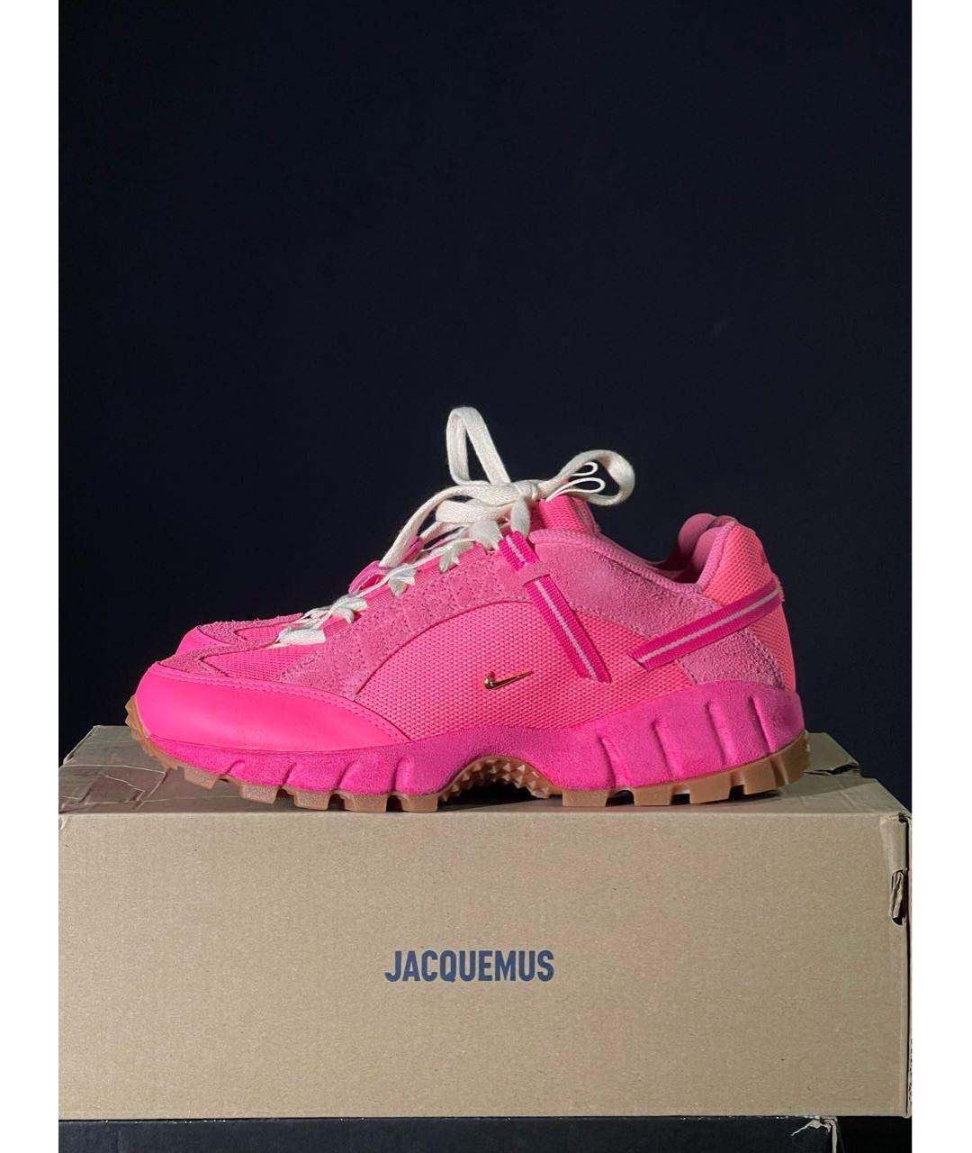 JACQUEMUS Розовые замшевые кроссовки, фото 2